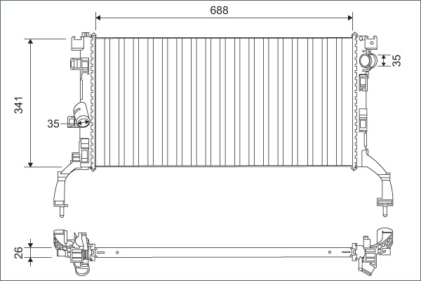 Radiateur Valeo 701159