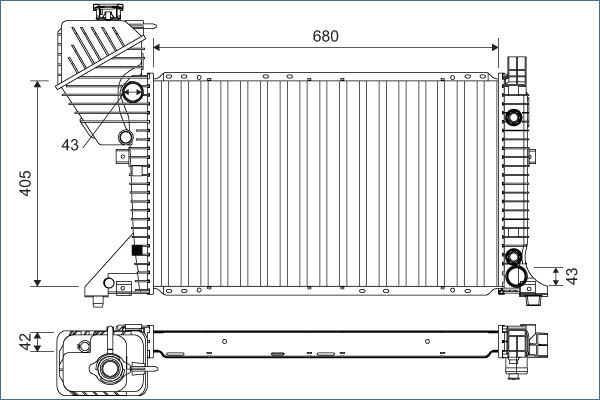 Radiateur Valeo 701163