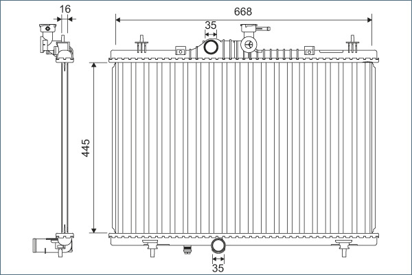 Radiateur Valeo 701164