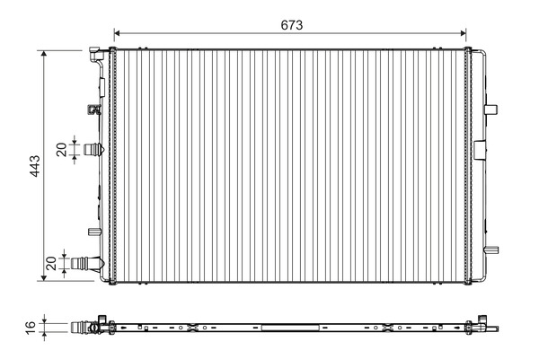 Radiateur Valeo 701395