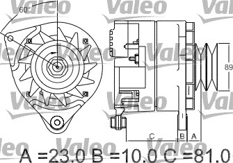 Valeo Alternator/Dynamo 436273