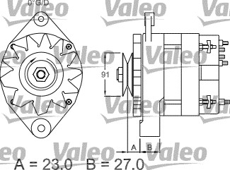 Valeo Alternator/Dynamo 436274