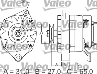 Valeo Alternator/Dynamo 436360