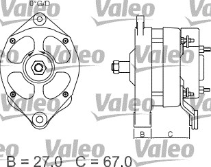 Valeo Alternator/Dynamo 436433