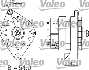 Valeo Alternator/Dynamo 436439