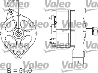 Valeo Alternator/Dynamo 436567