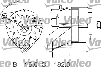 Valeo Alternator/Dynamo 436583