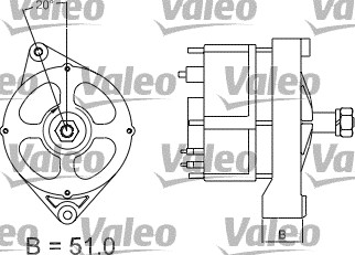 Valeo Alternator/Dynamo 436590