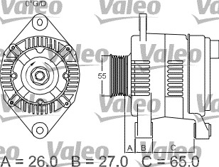 Valeo Alternator/Dynamo 436636