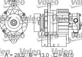 Valeo Alternator/Dynamo 437122