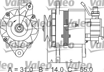 Valeo Alternator/Dynamo 437145