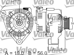 Valeo Alternator/Dynamo 437345