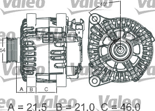 Valeo Alternator/Dynamo 437457