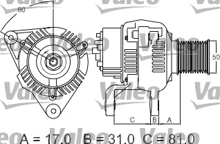 Alternator/Dynamo Valeo 439293