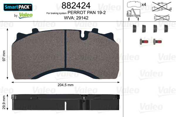 Remblokset Valeo 882424