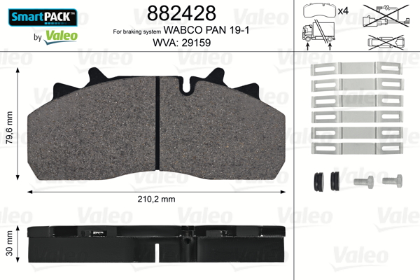 Remblokset Valeo 882428