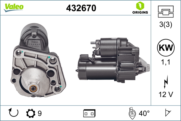 Starter Valeo 432670