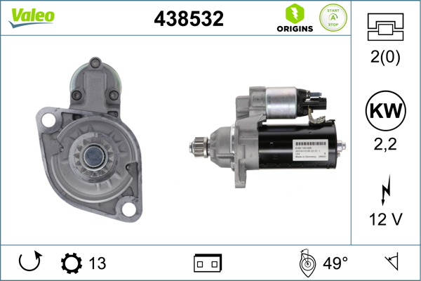 Valeo Starter 438532