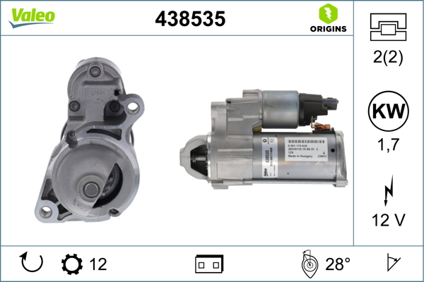 Valeo Starter 438535