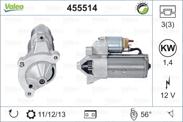 Starter Valeo 455514
