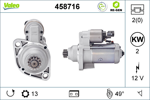 Starter Valeo 458716