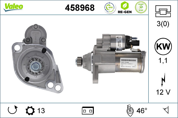 Starter Valeo 458968