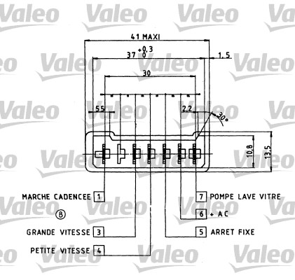 Valeo Knipperlichtschakelaar 251156