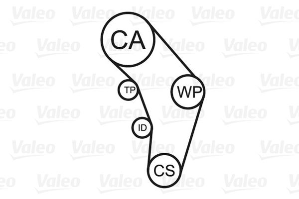 Valeo Distributieriem kit inclusief waterpomp 614554