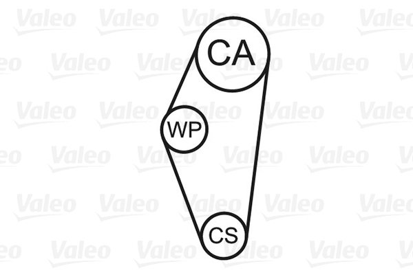 Valeo Distributieriem kit inclusief waterpomp 614606