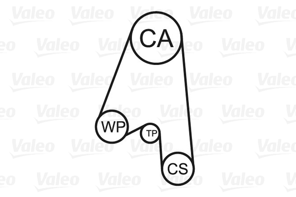 Valeo Distributieriem kit inclusief waterpomp 614608