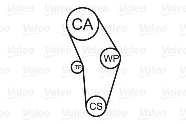 Valeo Distributieriem kit inclusief waterpomp 614630