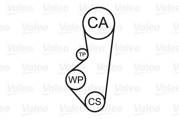 Valeo Distributieriem kit inclusief waterpomp 614632