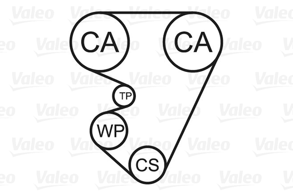 Valeo Distributieriem kit inclusief waterpomp 614633