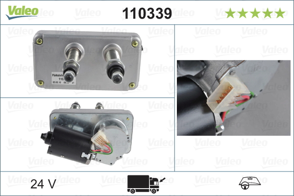 Valeo Ruitenwissermotor 110339