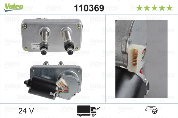 Valeo Ruitenwissermotor 110369