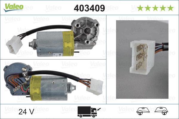 Valeo Ruitenwissermotor 403409