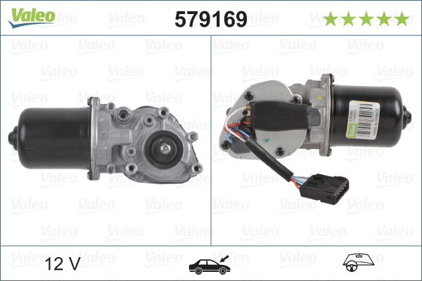 Valeo Ruitenwissermotor 579169