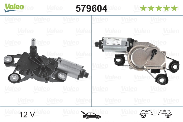 Valeo Ruitenwissermotor 579604