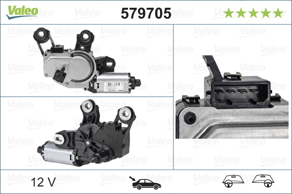 Valeo Ruitenwissermotor 579705