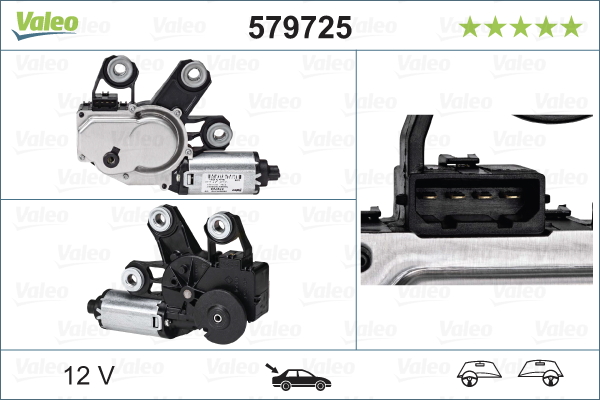 Valeo Ruitenwissermotor 579725