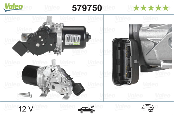 Valeo Ruitenwissermotor 579750