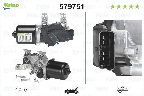 Valeo Ruitenwissermotor 579751