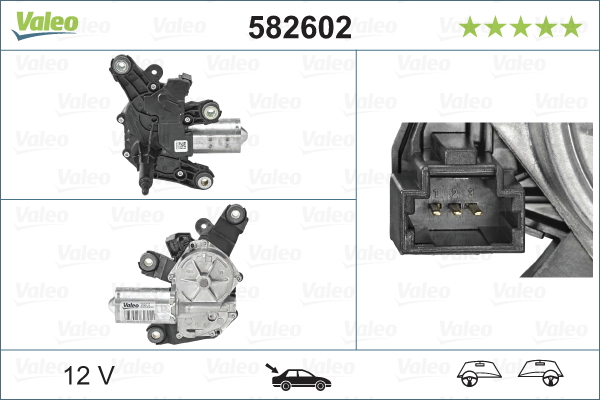 Valeo Ruitenwissermotor 582602