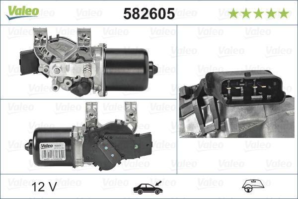 Valeo Ruitenwissermotor 582605