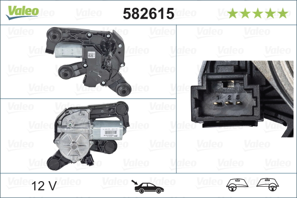 Ruitenwissermotor Valeo 582615