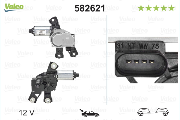 Valeo Ruitenwissermotor 582621