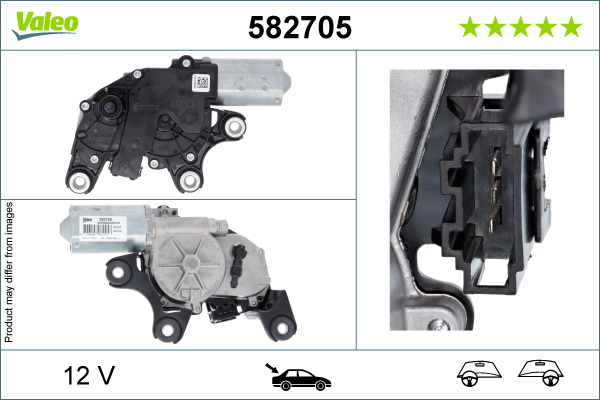 Ruitenwissermotor Valeo 582705