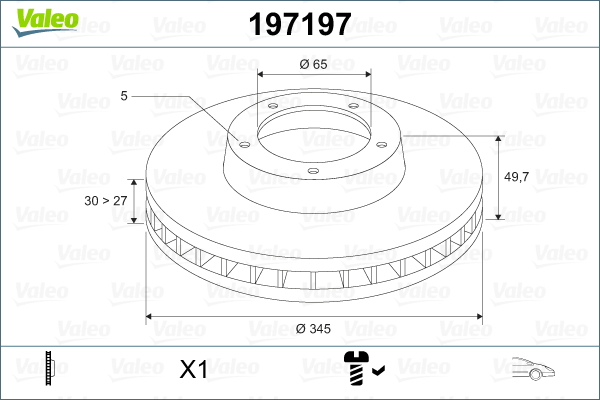 Remschijven Valeo 197197