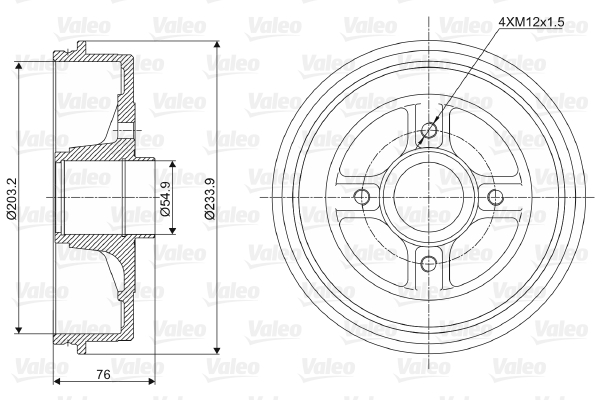 Remtrommel Valeo 237003