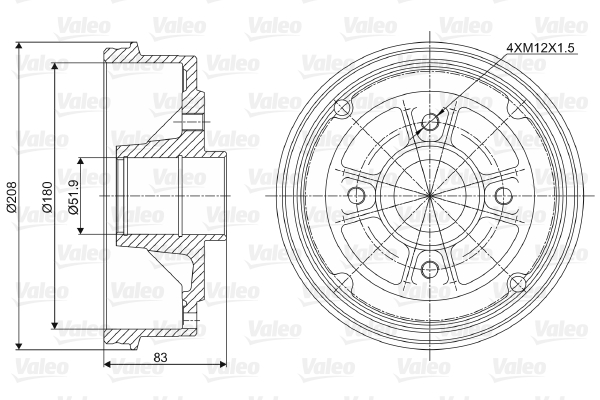 Remtrommel Valeo 237006